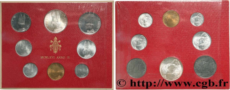 VATICAN AND PAPAL STATES
Type : Série 8 monnaies Paul VI an IV 
Date : 1966 
Min...