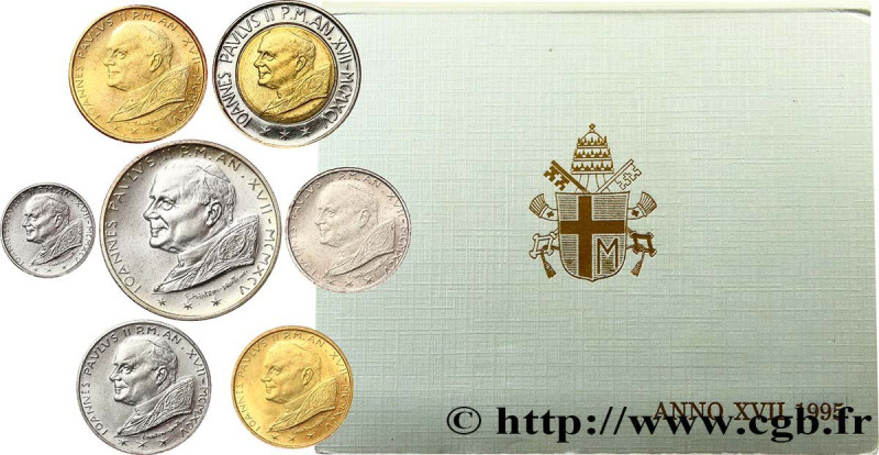 VATICAN AND PAPAL STATES
Type : Série 7 monnaies Jean-Paul II an XVII 
Date : 19...