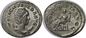 Römische Münzen, MÜNZEN DER RÖMISCHEN KAISERZEIT. Rom. Otacilia Severa 244-249 n. Chr. Antoninianus 247 n. Chr. Silber. 3.66 g. RIC 126. Stempelglanz...