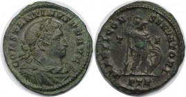 Römische Münzen, MÜNZEN DER RÖMISCHEN KAISERZEIT. Constantin d. Gr. 306-337 n. Chr. Follis (Trier), 23 mm. 3.93 g. Vs: IMP CONSTANTINVS PF AVG, gepanz...