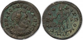 Römische Münzen, MÜNZEN DER RÖMISCHEN KAISERZEIT. Licinius I. (308-324 n. Chr). Follis (Londinium), 20 mm. Vs: IMP LICINIVS PF AVG Rs: GENIO POP ROM S...