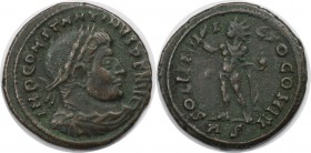 Römische Münzen, MÜNZEN DER RÖMISCHEN KAISERZEIT. Constantinus I. (306-337 n. Chr). Follis (Roma) 316-317 n. Chr, Vs: IMP CONSTANTINVS PF AVG Rs: SOLI...