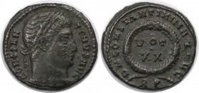 Römische Münzen, MÜNZEN DER RÖMISCHEN KAISERZEIT. Constantinus I. (306-337 n. Chr). Follis (Roma) 321 n. Chr, Vs: IMP CONSTANTINVS AVG Rs: VOT/XX in K...