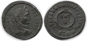 Römische Münzen, MÜNZEN DER RÖMISCHEN KAISERZEIT. Crispus, Caesar 317-326 n. Chr. Follis Treveris (Trier) 323-324 n. Chr., IVLCRISPVSNOBS // VOT / X i...