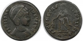 Römische Münzen, MÜNZEN DER RÖMISCHEN KAISERZEIT. Helena (Mutter Constantins des Grossen) 335-338 n. Chr. Reduzierter Follis (Ticinum) 326 n. Chr, 18 ...