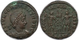 Römische Münzen, MÜNZEN DER RÖMISCHEN KAISERZEIT. Constans als Caesar 333-337 n. Chr. Follis (Antiochia) 330-335 n. Chr, Vs: FL IVL CONSTANS NOBS, Pan...