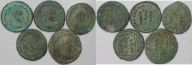 Römische Münzen, Lots und Sammlungen römischer Münzen. MÜNZEN DER RÖMISCHEN KAISERZEIT. Carinus (283-285 n. Chr.) / Diocletianus (284-305 n. Chr.) / M...