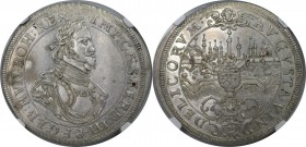 Altdeutsche Münzen und Medaillen, AUGSBURG. 1/2 Taler 1640, mit Titel Ferdinand III. Silber. Forster 281. NGC AU-58. Prachtexemrlar. Min. Justiert. Se...