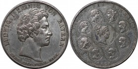 Altdeutsche Münzen und Medaillen, BAYERN / BAVARIA. Ludwig I. (1825-1848) "Segen des Himmels". Geschichtstaler 1828, Silber. Jaeger 37, Thun 56, AKS 1...