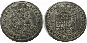 Altdeutsche Münzen und Medaillen, BRANDENBURG IN PREUSSEN. Friedrich III. (1688-1701). 2/3 Taler 1693 LCS, Berlin, Vs: Buste Friedrich III / Rs: Gekro...