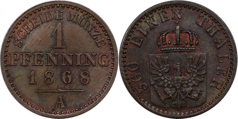 Altdeutsche Münzen und Medaillen, BRANDENBURG IN PREUSSEN. Wilhelm I. (1861-1888...