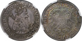 Altdeutsche Münzen und Medaillen, Donauwörth. Karl V. (1519-1558). Taler 1544, Silber. Dav. 9170. NGC AU-55