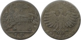Altdeutsche Münzen und Medaillen, FRANKFURT. 1 Kreuzer ND (1839), Silber. KM 317. Sehr Schön