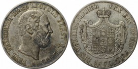 Altdeutsche Münzen und Medaillen, LIPPE-GRAFSCHAFT. Paul Friedrich Emil Leopold (1851-1875). Vereinstaler 1866 A, Silber. AKS 16, Thun 213. Sehr schön...