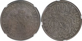 Altdeutsche Münzen und Medaillen, SACHSEN - ALBERTINE. Christian II. und seine Brüder unter Vormundschaft (1591-1602).1 Taler 1600, Silber. Dav. 9820....