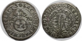 Altdeutsche Münzen und Medaillen, SACHSEN - ALBERTINE. Johann Georg II. (1656-1680). 1/24 Taler (Groschen) 1670 CR. KM 520. Sehr schön+