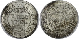 Altdeutsche Münzen und Medaillen, SACHSEN - ALBERTINE. Johann Georg IV. (1691-1694). 1/12 Taler 1694 EPH, Leipzig. Silber. Slg. Merseburger 1346, Kohl...