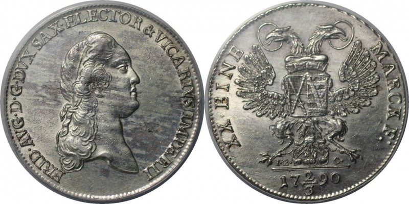 Altdeutsche Münzen und Medaillen, SACHSEN - ALBERTINE. Friedrich August III. (17...