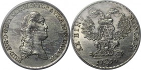 Altdeutsche Münzen und Medaillen, SACHSEN - ALBERTINE. Friedrich August III. (1763-1806). 2/3 Taler 1790 IEC, Silber. KM 1022. ANACS AU-55