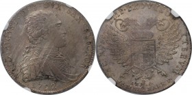 Altdeutsche Münzen und Medaillen, SACHSEN - ALBERTINE. Friedrich August III. (1763-1806). 2/3 Taler 1792 IEC, Silber. KM 1033. Schön 257. NGC MS-63