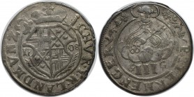 Altdeutsche Münzen und Medaillen, TRIER. Johann Hugo von Orsbeck (1676-1711). III Petermenger 1708 GG, Silber. KM 191. Schön 8. Sehr schön+