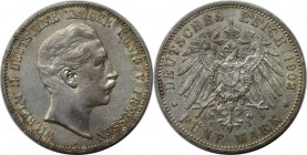 Deutsche Münzen und Medaillen ab 1871, REICHSSILBERMÜNZEN, Preußen, Wilhelm II (1888-1918). 5 Mark 1902 A, Silber. AKS129. Sehr schön-vorzüglich