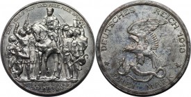 Deutsche Münzen und Medaillen ab 1871, REICHSSILBERMÜNZEN, Preußen, Wilhelm II (1888-1918). Zur 100-Jahr-Feier des königlichen Aufrufs zum Befreiungsk...