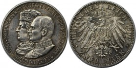 Deutsche Münzen und Medaillen ab 1871, REICHSSILBERMÜNZEN, Sachsen. Friedrich August III. (1904-1918). Universität Leipzig. 2 Mark 1909, Silber. Jaege...