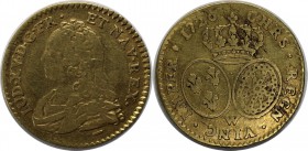 Europäische Münzen und Medaillen, Frankreich / France. Louis XV. (1715-1774). 1/2 Lois d'Or 1726 W, Gold. 3.97 g. KM 488.13. Schön-sehr schön