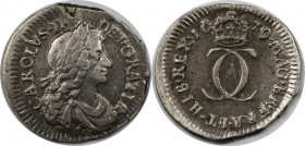 Europäische Münzen und Medaillen, Großbritannien / Vereinigtes Königreich / UK / United Kingdom. Charles II. (1660-1685). 2 Pence 1670, Silber. KM 429...
