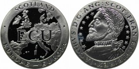 Europäische Münzen und Medaillen, Schottland / Scotland. Ecu ND (1992), Silber. KM X# 13. Polierte Platte
