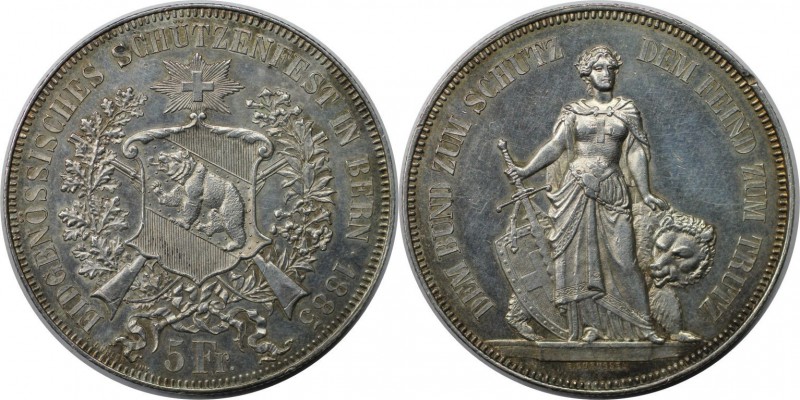 Europäische Münzen und Medaillen, Schweiz / Switzerland. 5 Franken / Schützental...