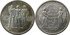 Europäische Münzen und Medaillen, Tschechoslowakei / Czechoslovakia. 20 Korun 1933, Silber. KM 17. Stempelglanz