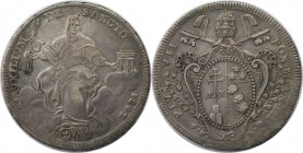 Europäische Münzen und Medaillen, Vatikan. Pius VII. (1742-1823). Scudo 1802 - III R, Silber. KM 1249. Sehr schön-vorzüglich