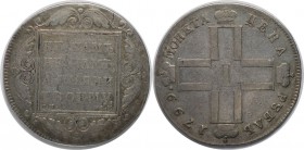 Russische Münzen und Medaillen, Paul I (1796-1801). 1 Rubel 1799 CM-FС, Silber. Bitkin 36. Schön