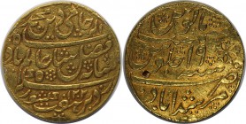 Weltmünzen und Medaillen, Indien / India. Alam II. (1793-1818). Gold Mohur 1788 (AH 1202/19), 12.19 g. KM 113. Sehr schön, Felher