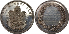 Medaillen und Jetons, Hundesport / Dog sports. The Kennel Club, founded 1873. Silver Prize M. Medaille ND, Silber. 57 mm. 74.05 g. Stempelglanz
