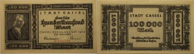 Banknoten, Deutschland / Germany. Notgeld Cassel, Inflation. 100 000 Mark 1923. II