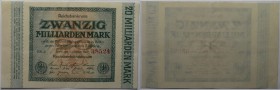 Banknoten, Deutschland / Germany. Reichsbanknote. Inflation. 20 Milliarden Mark 1923. Pick 118. UNZ