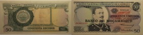 Banknoten, Mosambik / Mozambique. 50 Escudos 1970. P.111. I