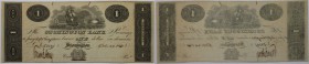 Banknoten, USA / Vereinigte Staaten von Amerika, Obsolete Banknotes. Stonington, CT- Stonington Bank. Oct. 20,1831. 1 Dollar 1831. II