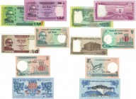 Banknoten, Lots und Sammlungen Banknoten. Bangladesch. 2 x 2 Taka 2010 (P.6), 2013 (P.52), 5 Taka 2014 (P.53), 10, 20 Taka 2012 (P.54,55), Bhutan. 1 N...