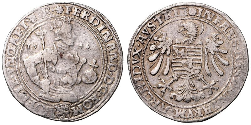 FERDINAND I (1526 - 1564)&nbsp;
1 Thaler, 1546, Kutná Hora, minc. Lídl a Podivi...