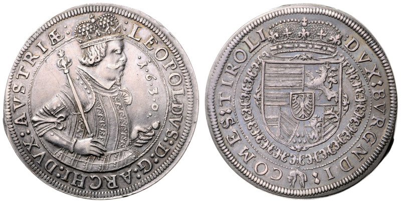 ARCHDUKE LEOPOLD (1619 - 1632)&nbsp;
1 Thaler, 1630, Hall, 28,65g, Dav 3338&nbs...