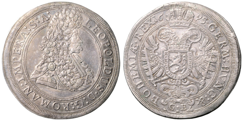 LEOPOLD I (1657 - 1705)&nbsp;
1 Thaler, 1695, Praha , 28g, Hal 1392&nbsp;

VF...