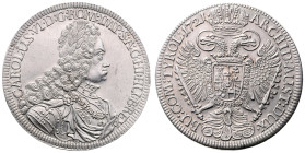 CHARLES VI (1711 - 1740)&nbsp;
1 Thaler, 1721, Hall, 28,59g, Her 340&nbsp;

about UNC | about UNC , drobné hranky, rysky | small defects on the edg...