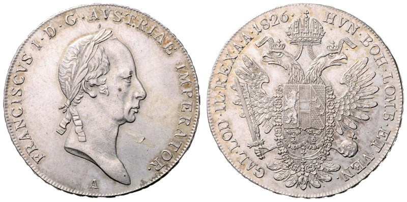 FRANCIS II / I (1792 - 1806 - 1835)&nbsp;
1 Thaler, 1826, A, 28g, Früh 186&nbsp...