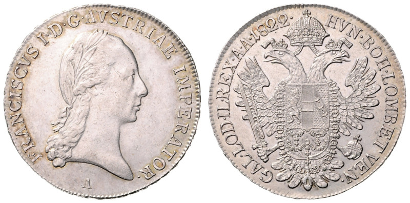 FRANCIS II / I (1792 - 1806 - 1835)&nbsp;
1/2 Thaler, 1822, A, 14,05g, Früh 236...