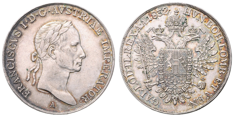 FRANCIS II / I (1792 - 1806 - 1835)&nbsp;
1/2 Thaler, 1832, A, 14,1g, Früh 265&...