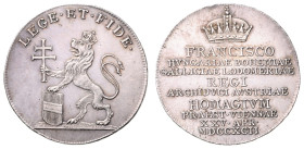 FRANCIS II / I (1792 - 1806 - 1835)&nbsp;
Silver Jeton Francis II / I Homage of the Lower Austrian Estates 25. 4. 1792 in Vienna, 1792, 4,38g, 25 mm,...